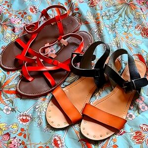 2 pairs Mossimo sandals